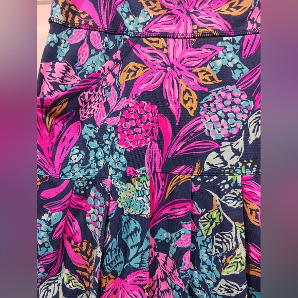 Lilly Pulitzer Bessie Skort Aegean Navy Calypso Coast L - Picture 3 of 6